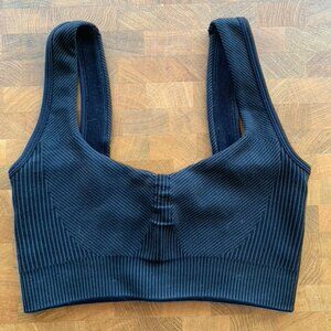 Fabletics Cloud Seamless Strappy Bra - Black M